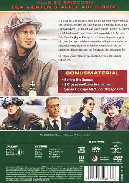 Produktbild: Chicago Fire - Staffel 4 [6 DVDs]