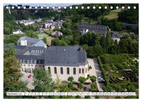 Produktbild: Luxemburg Stadt eine Oase zum Wohlf&uuml;hlen (Tischkalender 2026 DIN A5 quer), CALVENDO Monatskalender
