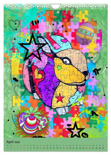 Produktbild: Puzzleteile (Wandkalender 2026 DIN A4 hoch), CALVENDO Monatskalender