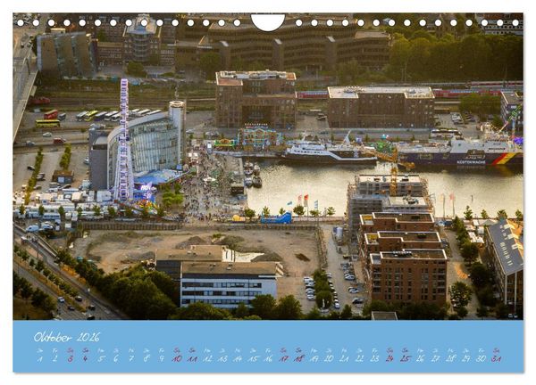 Produktbild: Kiel aus der Luft - Die Stadt an der F&ouml;rde aus dem Ballon fotografiert (Wandkalender 2026 DIN A4 quer), CALVENDO Monatskalender