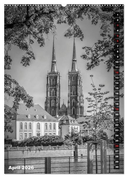 Produktbild: STADTBILDER Monochrome Momente (hochwertiger Premium Wandkalender 2026 DIN A2 hoch), Kunstdruck in Hochglanz