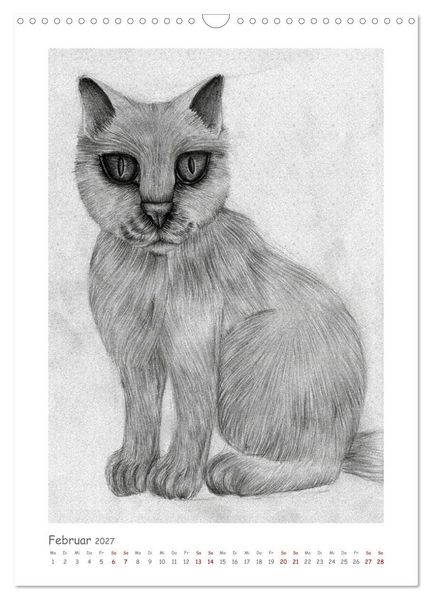 Produktbild: Die Sprache der Augen: Die Seele von Hund und Katze in handgemalten Portr&auml;ts (Wandkalender 2027 DIN A3 hoch), CALVENDO Monatskalender