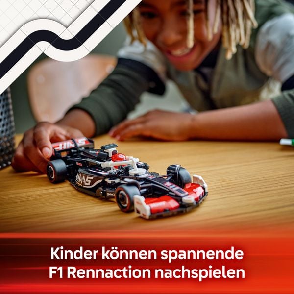 Produktbild: LEGO Speed Champions MoneyGram Haas F1 Team VF-24 Rennauto Modell 77250