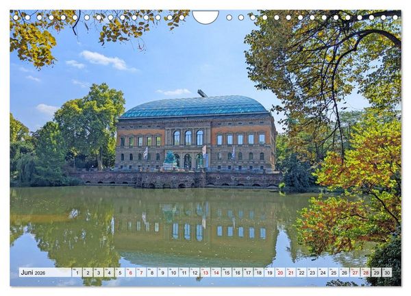 Produktbild: D&uuml;sseldorf Vom Ufer bis zur Skyline (Wandkalender 2026 DIN A4 quer), CALVENDO Monatskalender