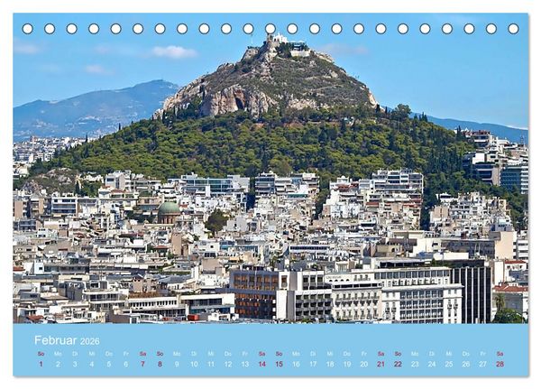 Produktbild: Geliebtes Athen (Tischkalender 2026 DIN A5 quer), CALVENDO Monatskalender