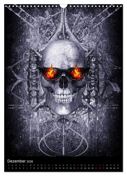Produktbild: S.O.D. - Skulls Of Death Vol. I - Totenkopf Artworks (Wandkalender 2026 DIN A3 hoch), CALVENDO Monatskalender