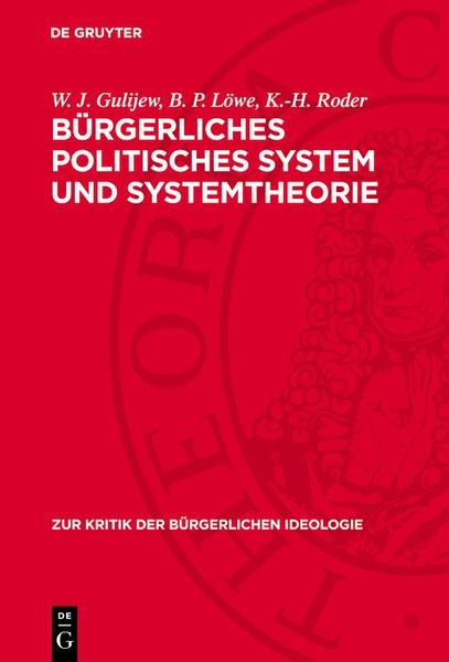 Produktbild: B&uuml;rgerliches politisches System und Systemtheorie