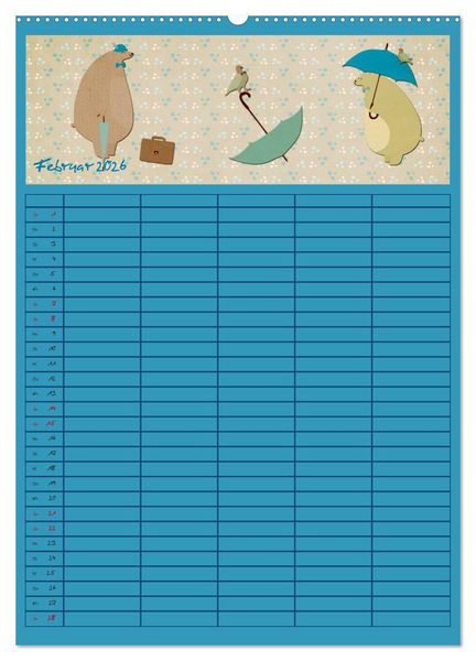 Produktbild: Unser buntes Familienleben (hochwertiger Premium Wandkalender 2026 DIN A2 hoch), Kunstdruck in Hochglanz