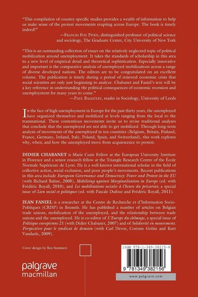 Produktbild: The Mobilization of the Unemployed in Europe