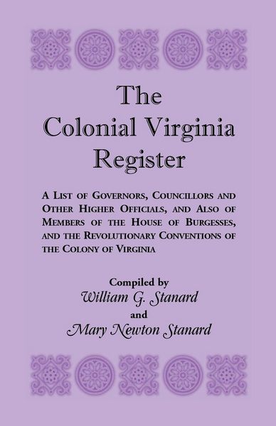 Produktbild: The Colonial Virginia Register