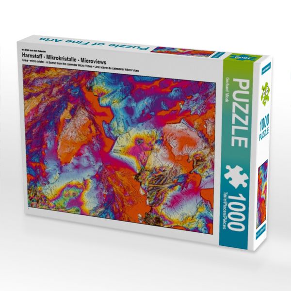 Produktbild: CALVENDO Puzzle Harnstoff - Mikrokristalle - ein Motiv aus dem Kalender Microviews | 1000 Teile Lege-Gr&ouml;&szlig;e 64 &times; 48 cm Foto-Puzzle f&uuml;r gl&uuml;ckliche Stunden
