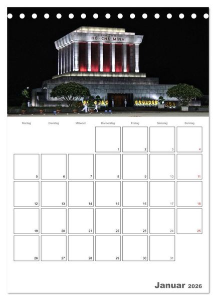 Produktbild: Vietnam 2026 Land der Kontraste (Tischkalender 2026 DIN A5 hoch), CALVENDO Monatskalender