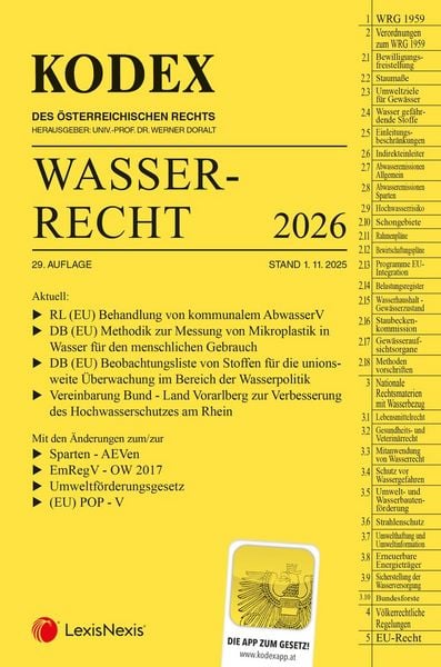 Produktbild: KODEX Wasserrecht 2026 - inkl. App