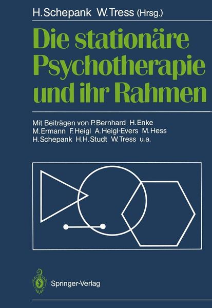 Produktbild: Die station&auml;re Psychotherapie und ihr Rahmen