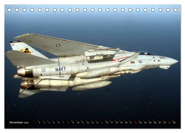 Produktbild: Kriegstechnik. Kampfjet-Impressionen (Tischkalender 2026 DIN A5 quer), CALVENDO Monatskalender
