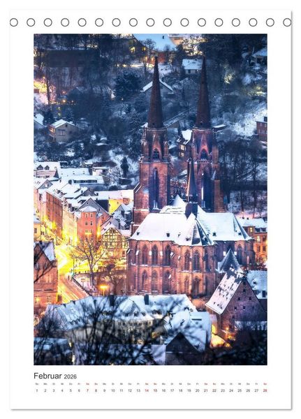 Produktbild: Mein Marburg (Tischkalender 2026 DIN A5 hoch), CALVENDO Monatskalender