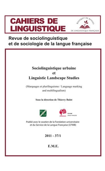 Produktbild: Sociolinguistique urbaine et Linguistic Landscape Studies