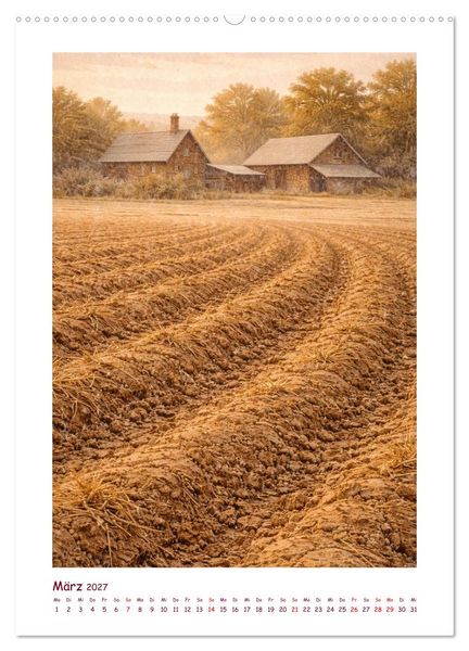 Produktbild: Das Jahr auf dem Land (Wandkalender 2027 DIN A2 hoch), CALVENDO Monatskalender