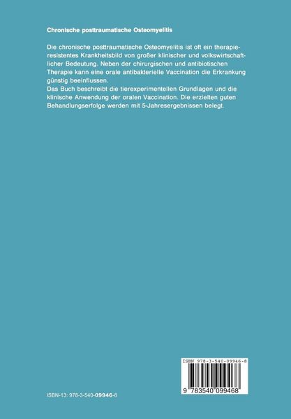 Produktbild: Chronische posttraumatische Osteomyelitis