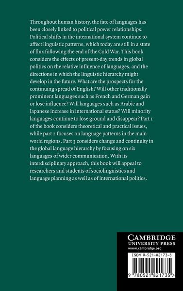 Produktbild: Languages in a Globalising World
