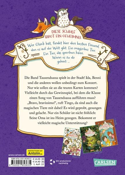 Produktbild: Die Schule der magischen Tiere 13: Bravo, bravissimo!