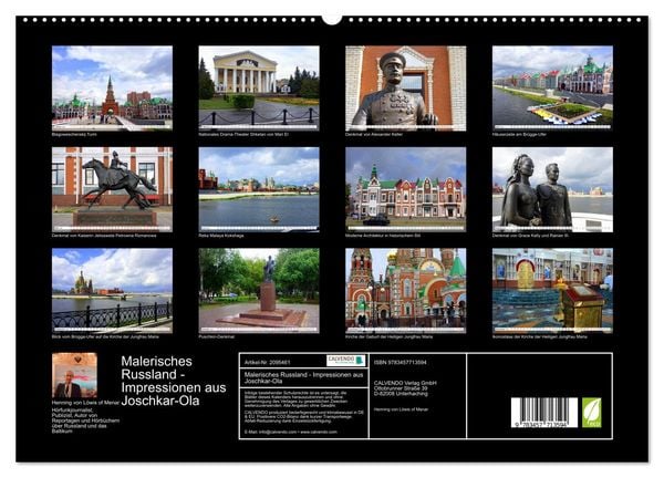 Produktbild: Malerisches Russland - Impressionen aus Joschkar-Ola (hochwertiger Premium Wandkalender 2026 DIN A2 quer), Kunstdruck in Hochglanz