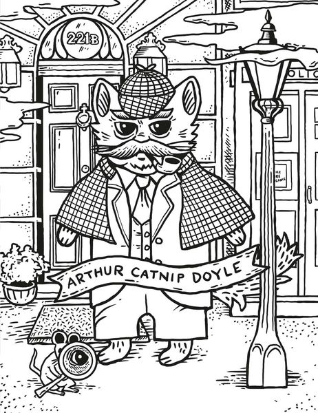 Produktbild: Literary Cats Coloring Book
