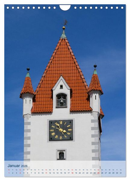 Produktbild: Historische Altstadt Mindelheim (Wandkalender 2026 DIN A4 hoch), CALVENDO Monatskalender