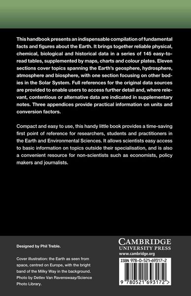 Produktbild: The Cambridge Handbook of Earth Science Data