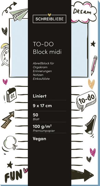 Produktbild: To-do-Block midi Visual words