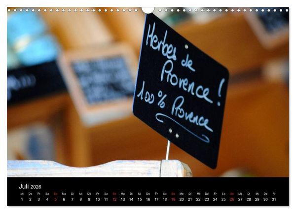 Produktbild: Provence 2026 - Stille Bilder (Wandkalender 2026 DIN A3 quer), CALVENDO Monatskalender