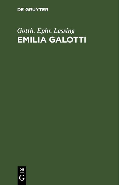 Produktbild: Emilia Galotti