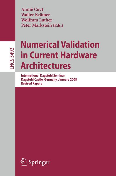Produktbild: Numerical Validation in Current Hardware Architectures