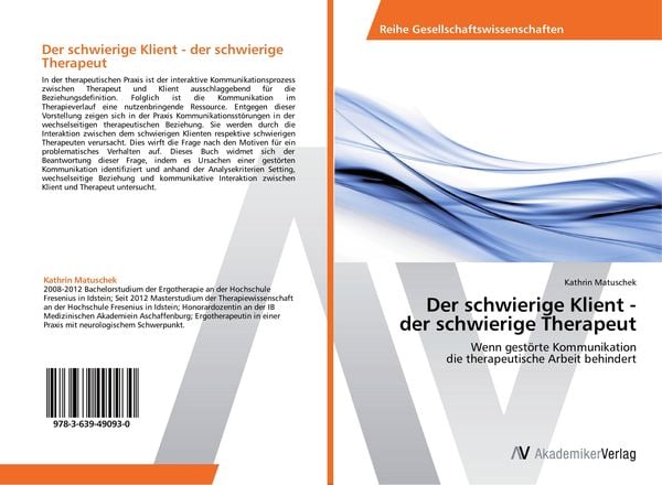 Produktbild: Der schwierige Klient - der schwierige Therapeut