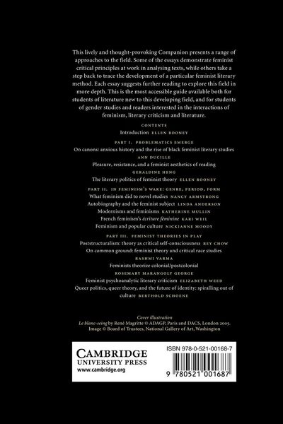 Produktbild: The Cambridge Companion to Feminist Literary Theory