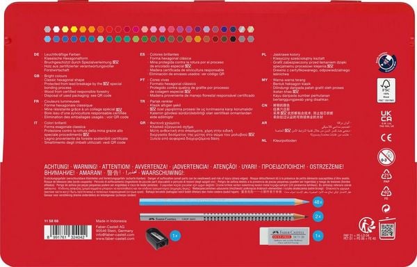 Produktbild: Faber-Castell Buntstift hexagonal 48er-Metalletui