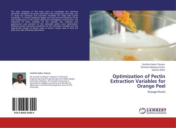 Produktbild: Optimization of Pectin Extraction Variables for Orange Peel