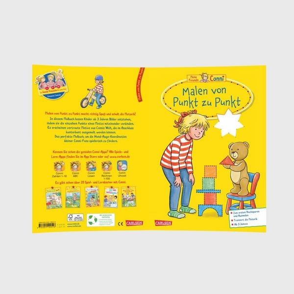 Produktbild: Conni Gelbe Reihe (Besch&auml;ftigungsbuch): Malen von Punkt zu Punkt