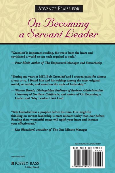 Produktbild: On Becoming a Servant Leader