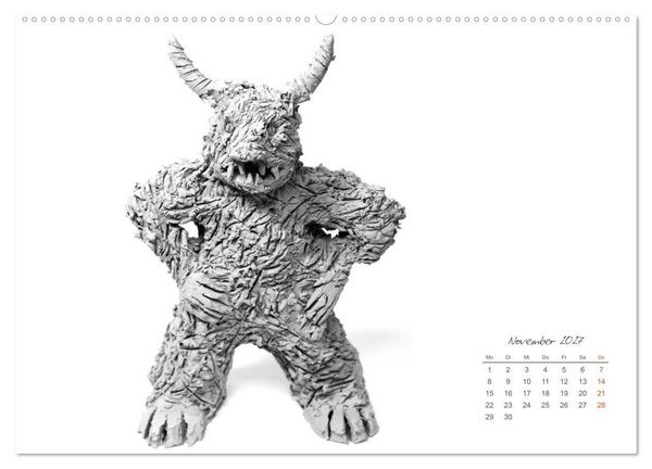 Produktbild: Gef&uuml;hle in Ton geformt - Intuitives plastisches Gestalten mit Tonerde (hochwertiger Premium Wandkalender 2027 DIN A2 quer), Kunstdruck in Hochglanz