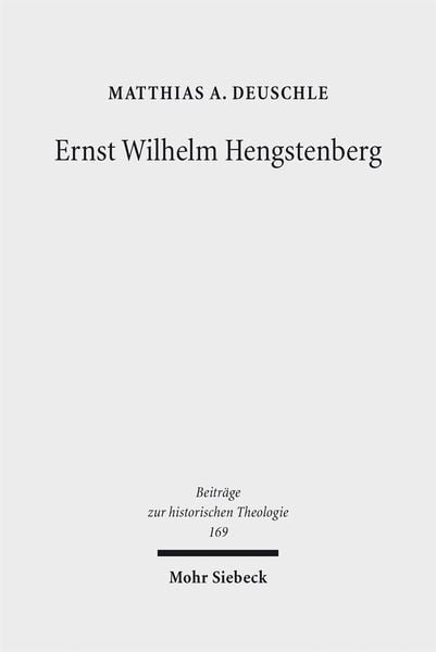 Produktbild: Ernst Wilhelm Hengstenberg
