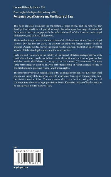 Produktbild: Kelsenian Legal Science and the Nature of Law