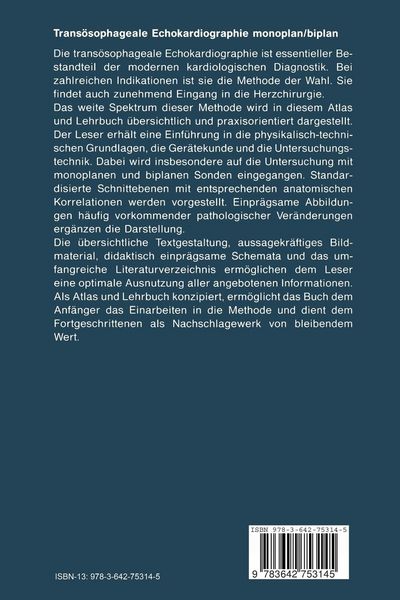 Produktbild: Trans&ouml;sophageale Echokardiographie monoplan/biplan