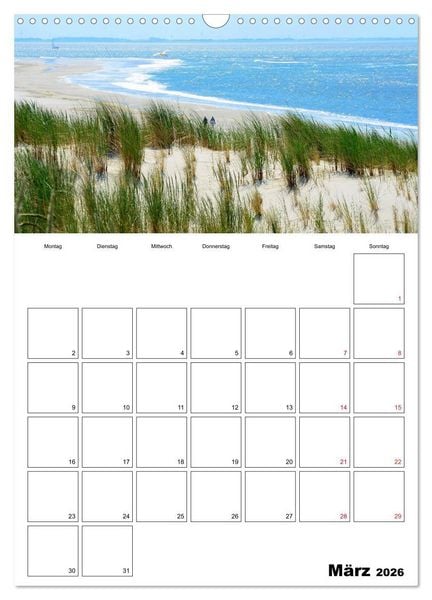Produktbild: Langeoog - eine Trauminsel (Wandkalender 2026 DIN A3 hoch), CALVENDO Monatskalender