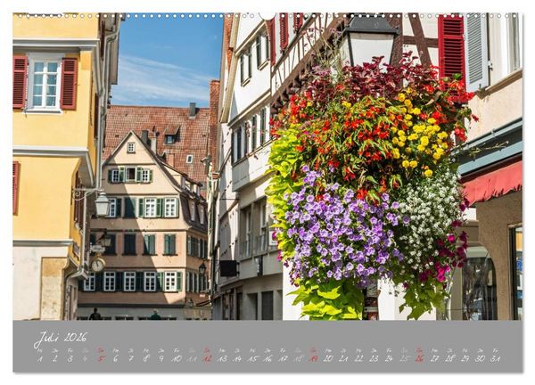Produktbild: Zw&ouml;lf Monate in T&uuml;bingen (hochwertiger Premium Wandkalender 2026 DIN A2 quer), Kunstdruck in Hochglanz