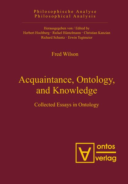 Produktbild: Acquaintance, Ontology, and Knowledge