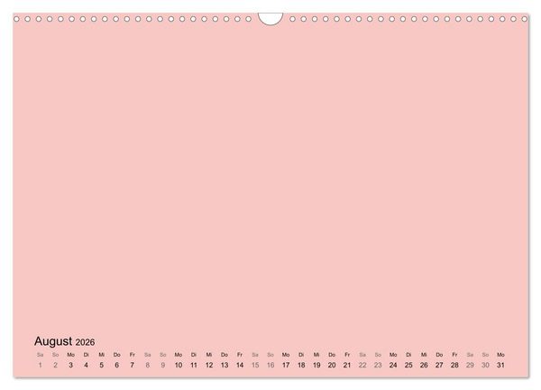 Produktbild: DIY Bastel-Kalender -Warme Pastell Farben- Zum Selbstgestalten (Wandkalender 2026 DIN A3 quer), CALVENDO Monatskalender