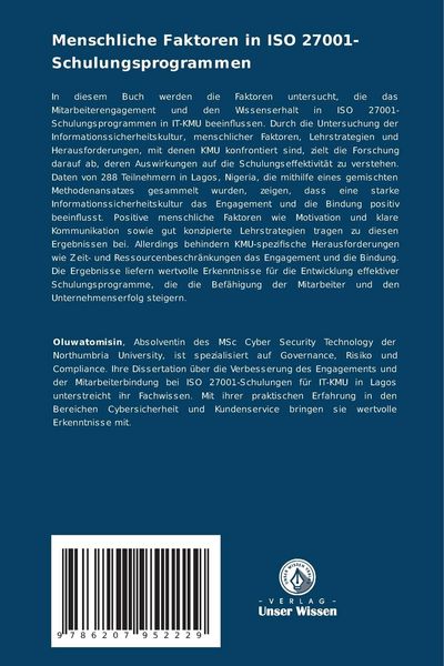 Produktbild: Menschliche Faktoren in ISO 27001-Schulungsprogrammen