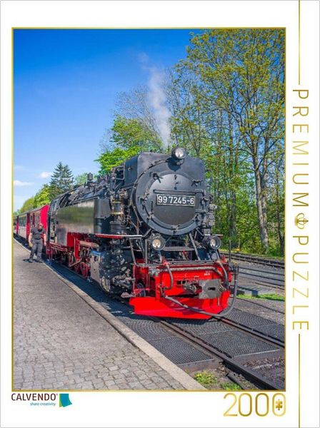 CALVENDO Puzzle Die Harzquerbahn in Drei Annen Hohne | 2000 Teile Lege-Größe 90x67cm Foto-Puzzle für glückliche Stunden
