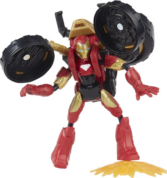 Produktbild: Hasbro F02445L0 - Marvel Avengers Bend and Flex, Flex Rider Iron Man Action-Figur, 15 cm gro&szlig;e biegbare Figur